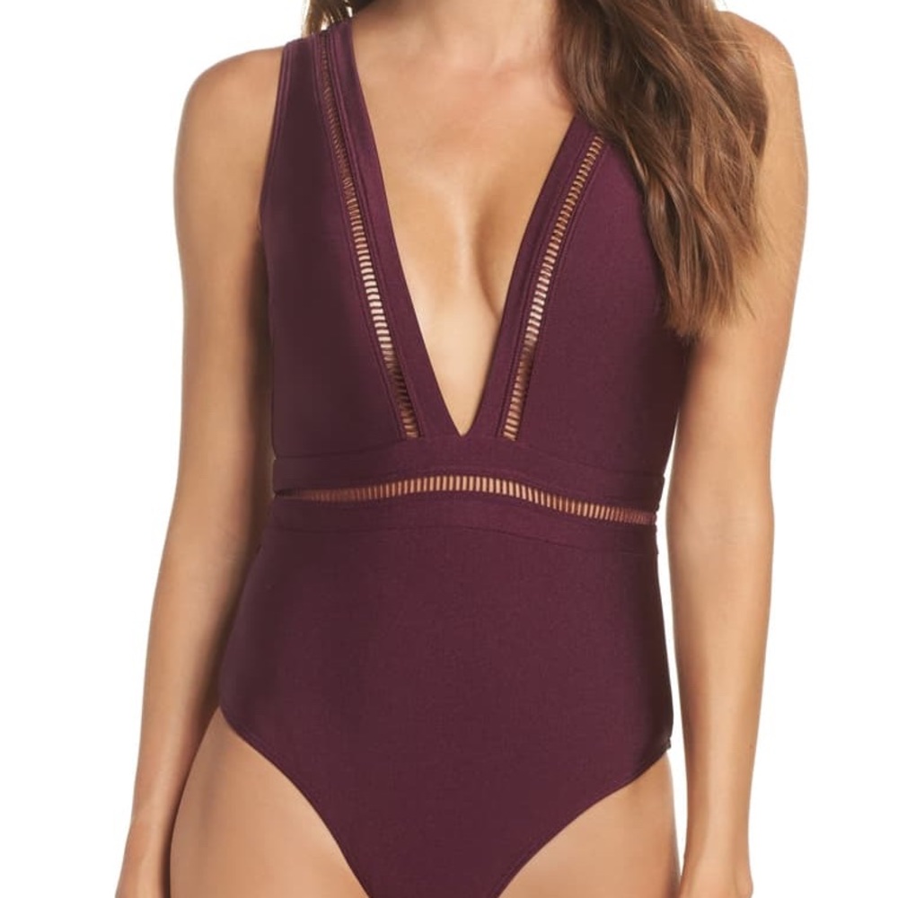 BNWT❤️Ted Baker London Plunge One Piece Swimsuit